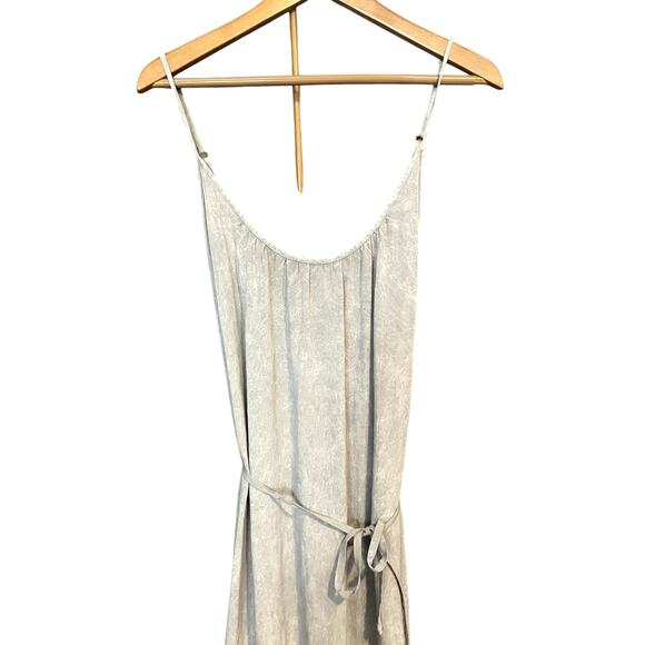 The Odells ANTHROPOLOGIE Maxi Slip Dress w Sash Size M Medium POCKETS MINIMALIST - Picture 2 of 8